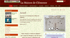 Desktop Screenshot of lamaisondeclemence.fr