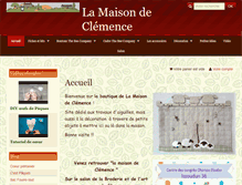 Tablet Screenshot of lamaisondeclemence.fr